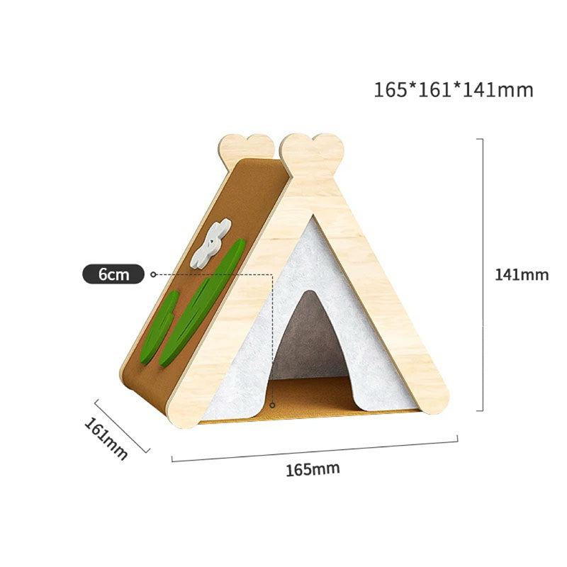 Camping Tent Series Wool Felt Hamster Hideout