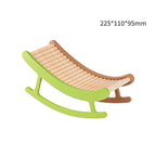 Wooden Hamster Rocking Chair & Bridge