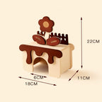 Flower Series Wooden Hamster Platform & Hideout