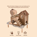 Forest Series Wooden Hamster Hideout & Climbing Platform