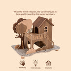 Forest Series Wooden Hamster Hideout & Climbing Platform