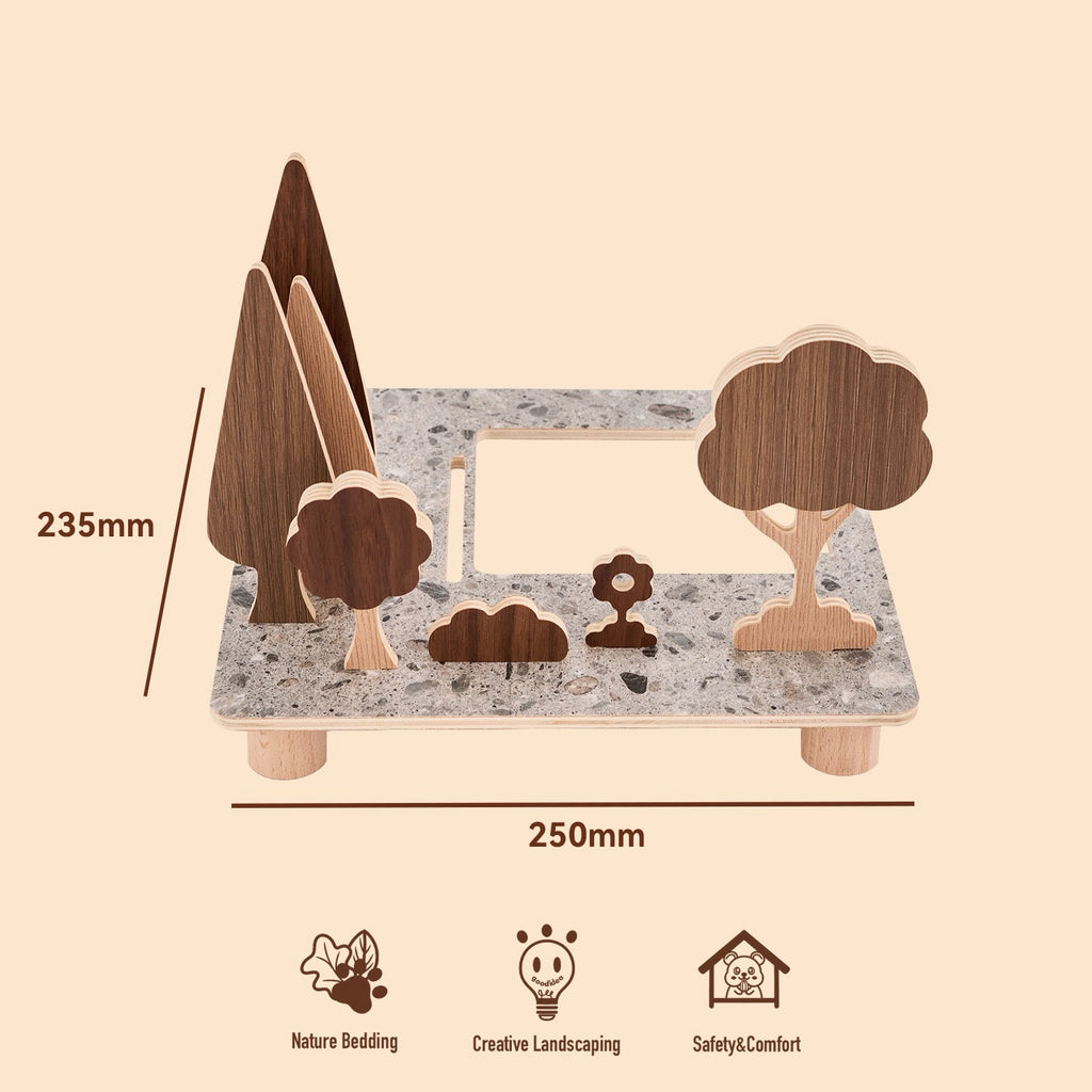 Cabin Series Wooden Hamster Hideout & Climbing Platform