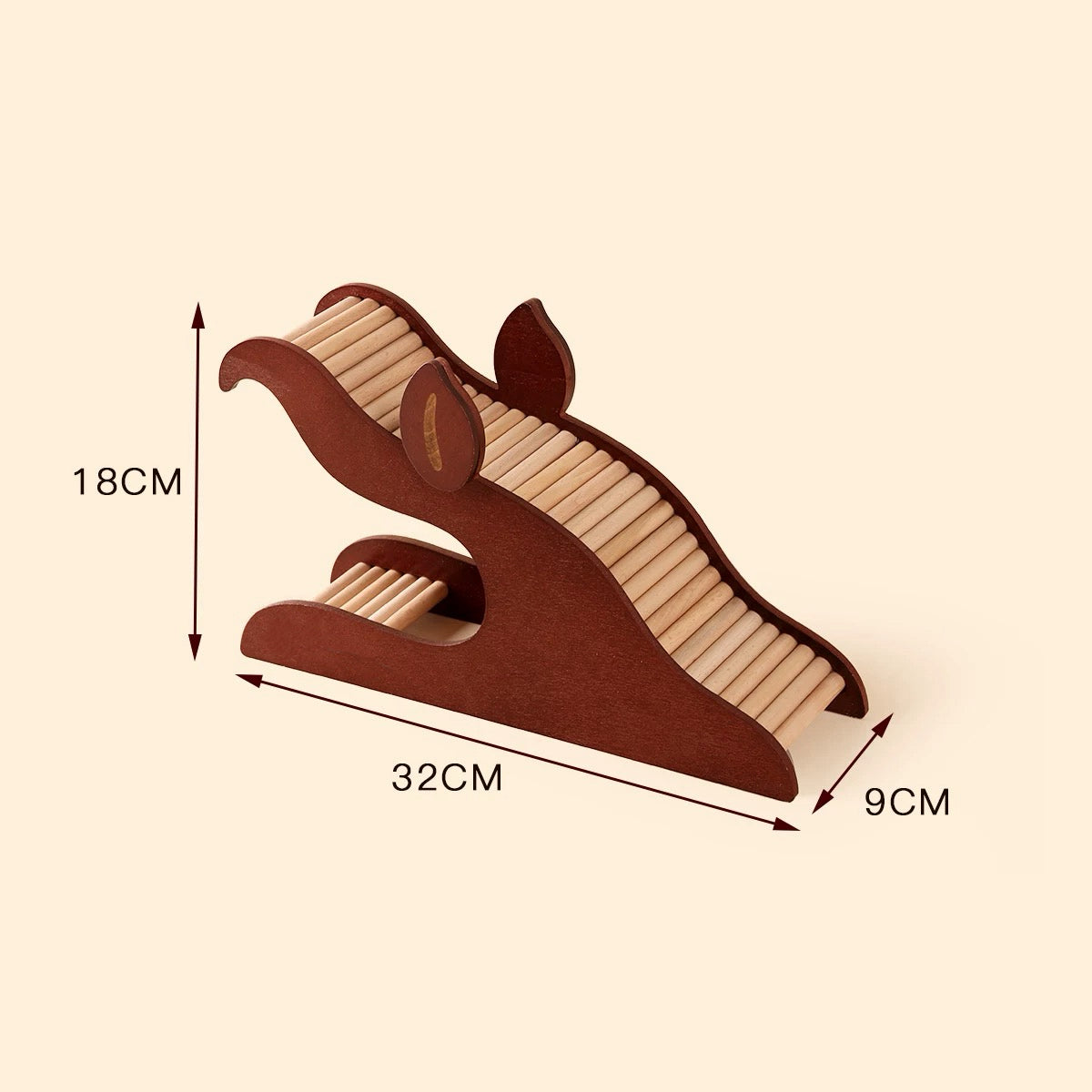Leaf Series Wooden Hamster Climbing Ladder