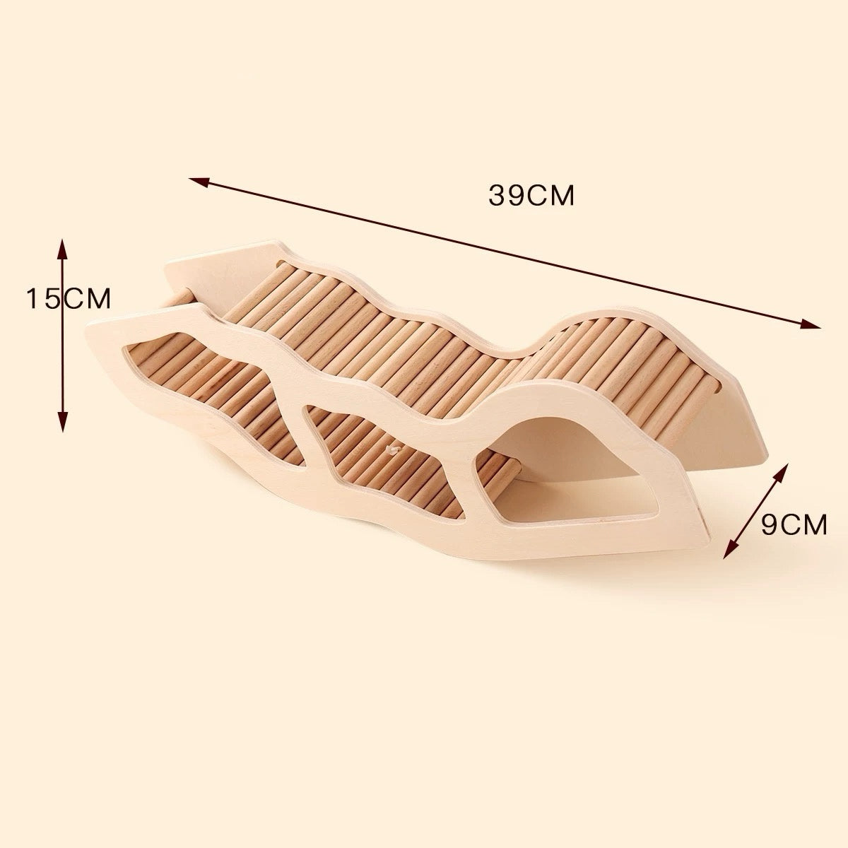 Wooden Hamster Climbing Tunnel & Ladder