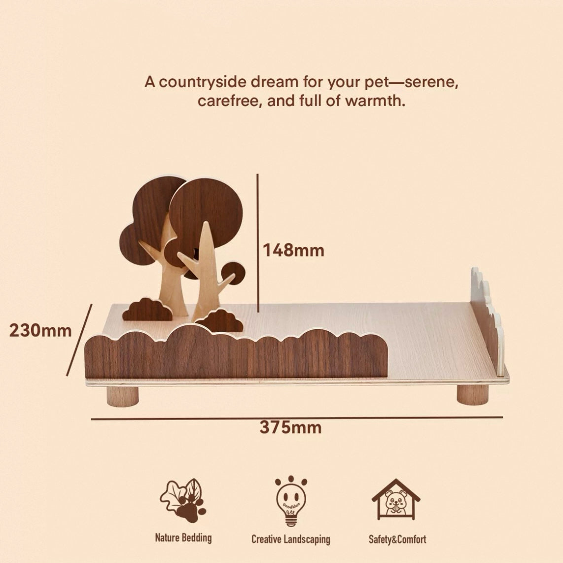 Windmill Series Wooden Hamster Hideout & Platform