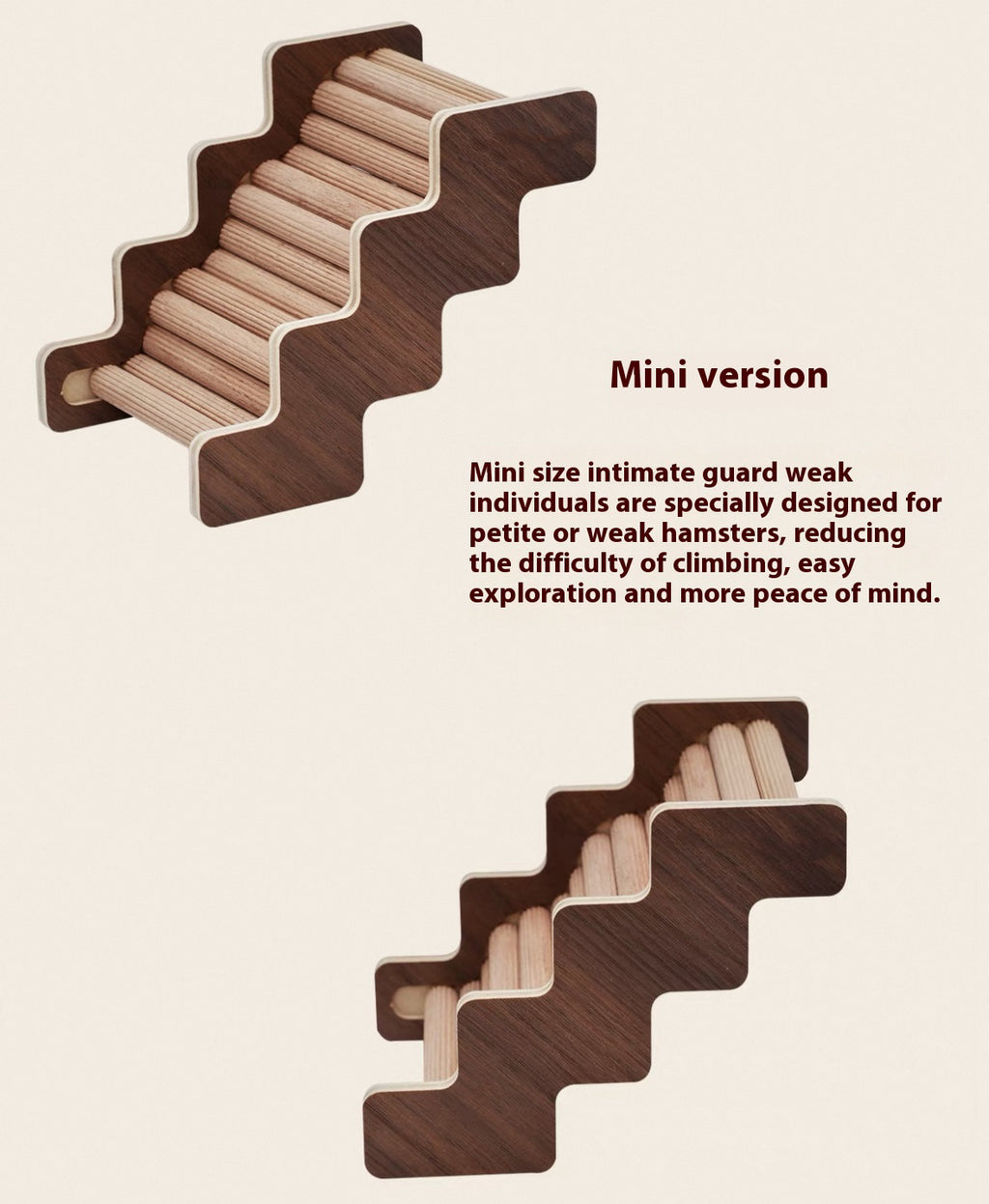 Bauhaus Series Wooden Hamster Climbing Ladder