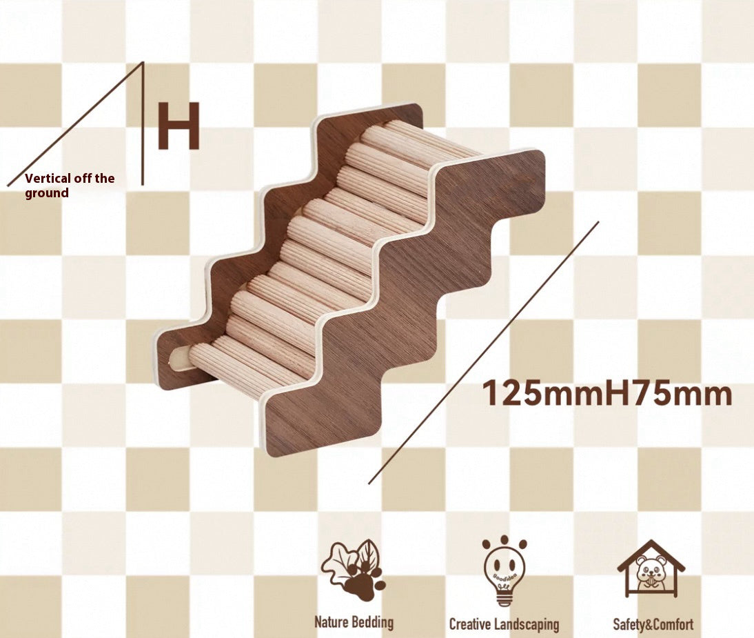 Bauhaus Series Wooden Hamster Climbing Ladder