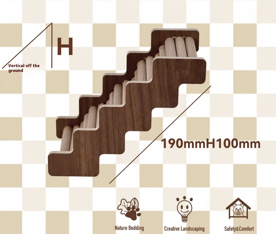 Bauhaus Series Wooden Hamster Climbing Ladder