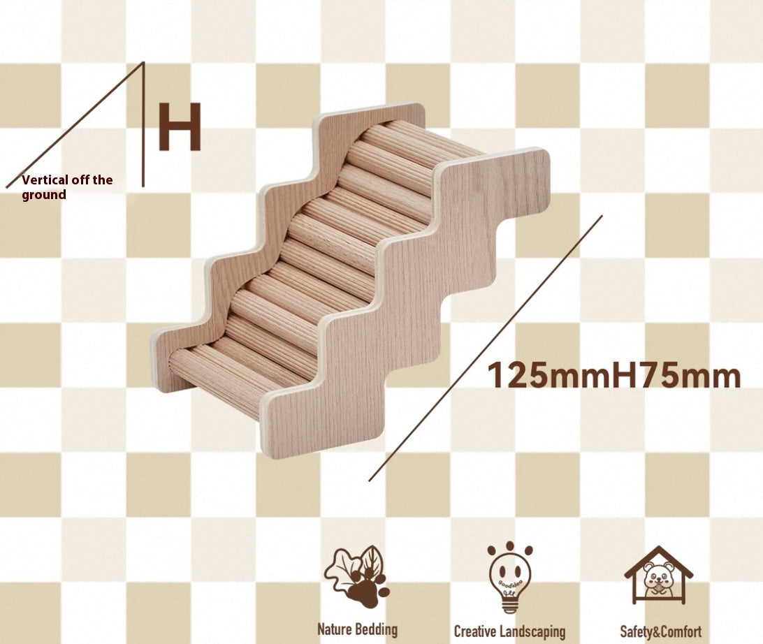 Bauhaus Series Wooden Hamster Climbing Ladder