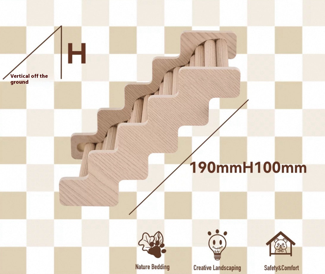 Bauhaus Series Wooden Hamster Climbing Ladder