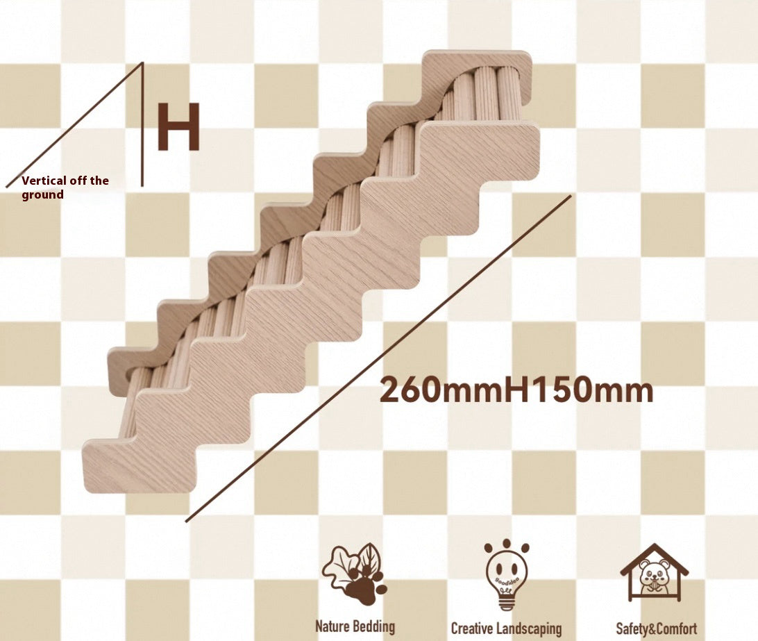 Bauhaus Series Wooden Hamster Climbing Ladder