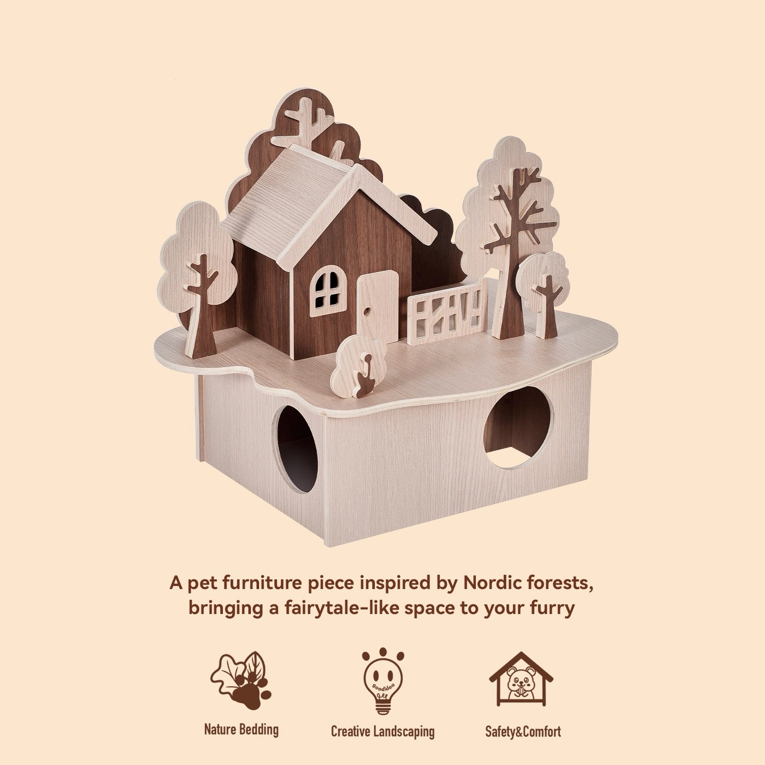Nordic Series Hamster Hideout & Tunnel