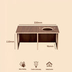 2-Room Wooden Hamster Tunnel