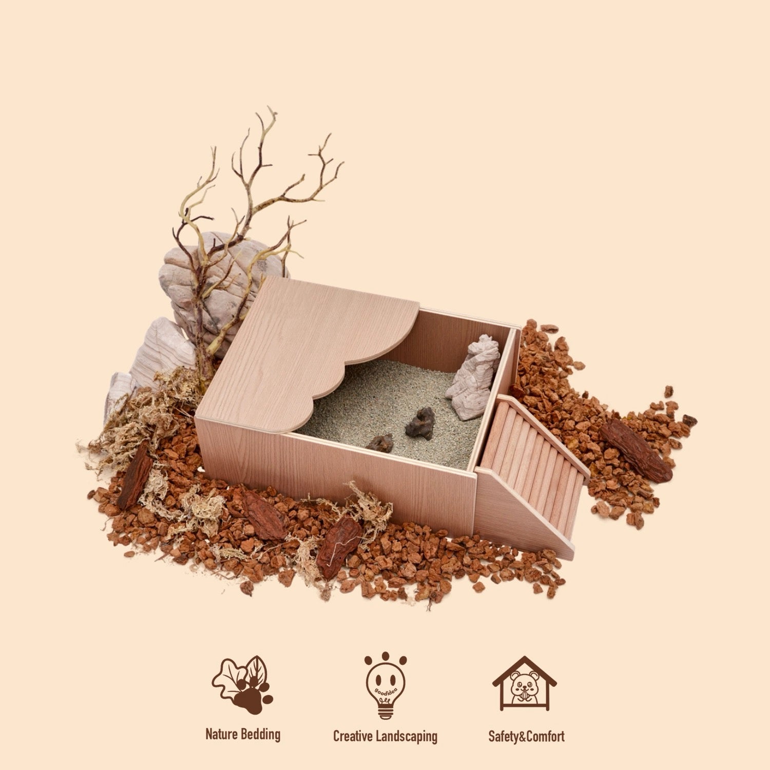 Wave Series Hamster Sand Pool