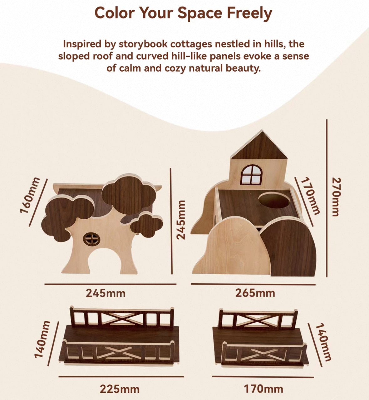 Fairytale Town Series Wooden Hamster Hideout & Toy