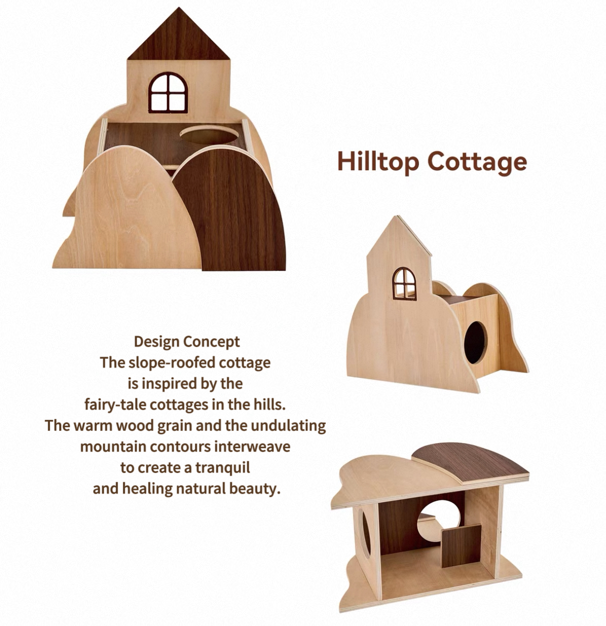 Fairytale Town Series Wooden Hamster Hideout & Toy