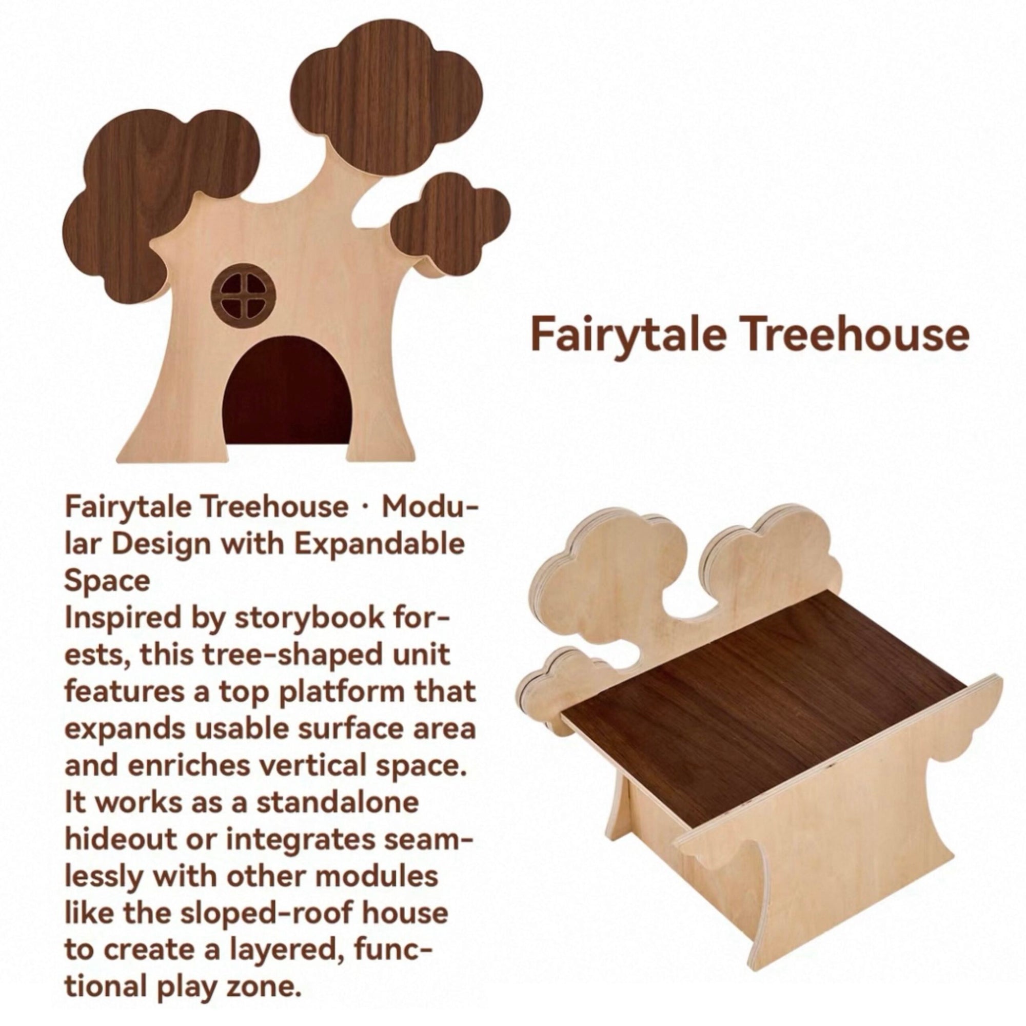 Fairytale Town Series Wooden Hamster Hideout & Toy