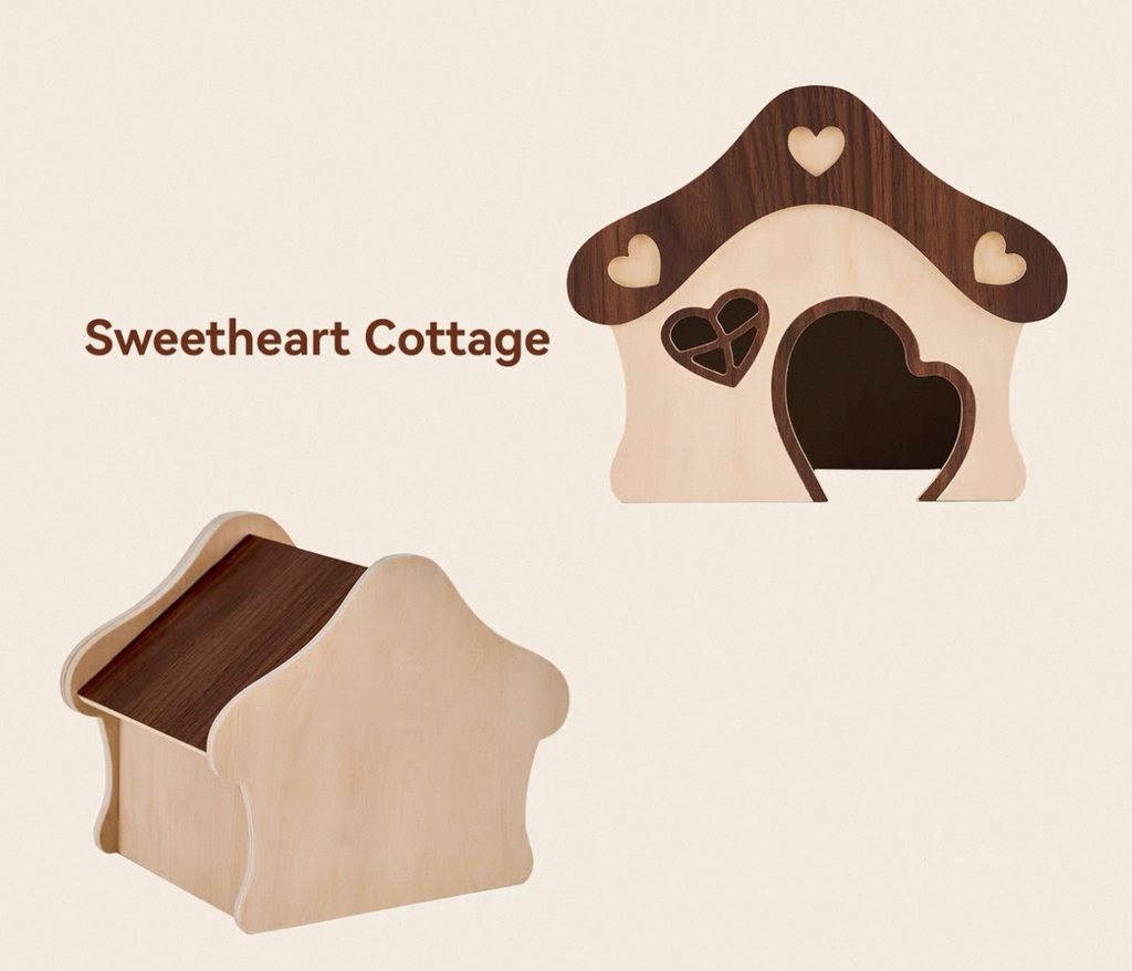 Sweetheart Cottage Series Wooden Hamster Hideout