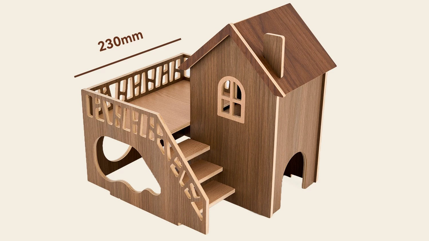 Forest Series Wooden Hamster Hideout & Climbing Platform