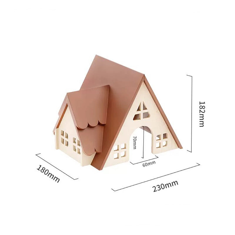 Rustic Cottage Series Wooden Hamster Hideout